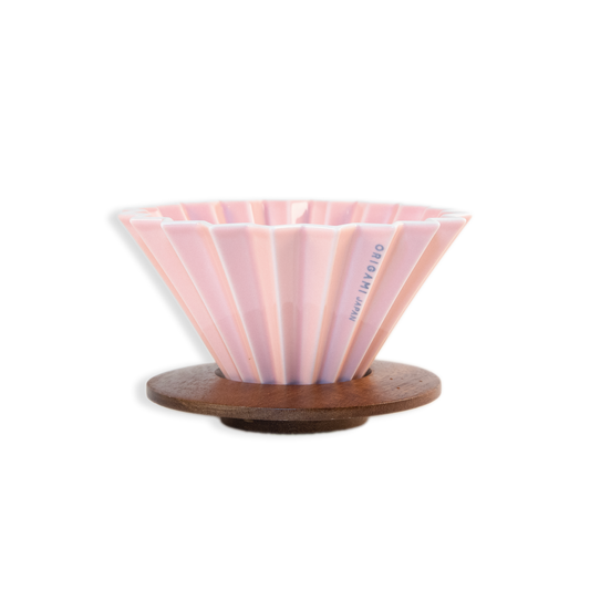 Origami Medium Sakura Pink Dripper with Holder